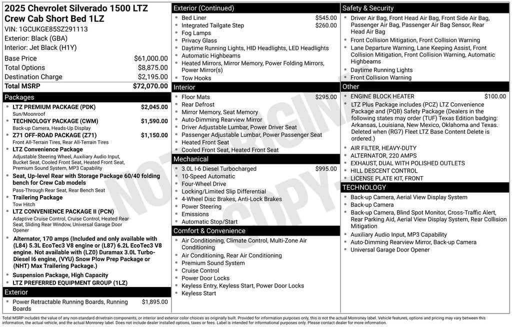 2025 Chevrolet Silverado 1500 LTZ