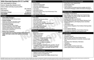 2026 Chevrolet Equinox EV LT