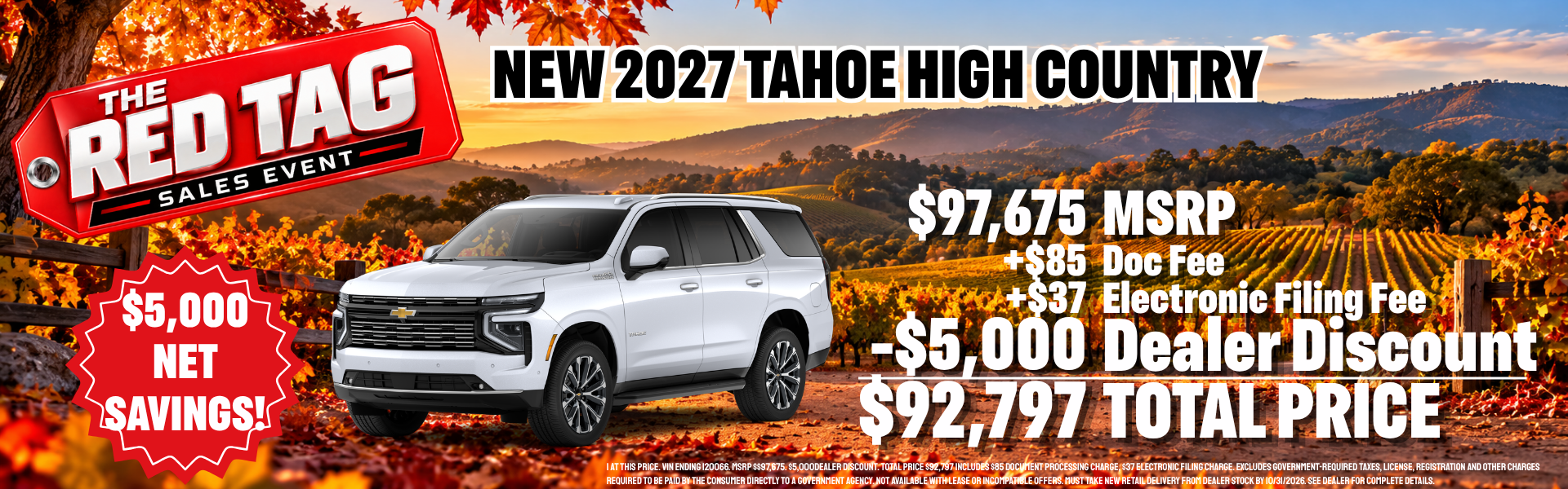 tAHOE hIGH cOUNTRY sALE