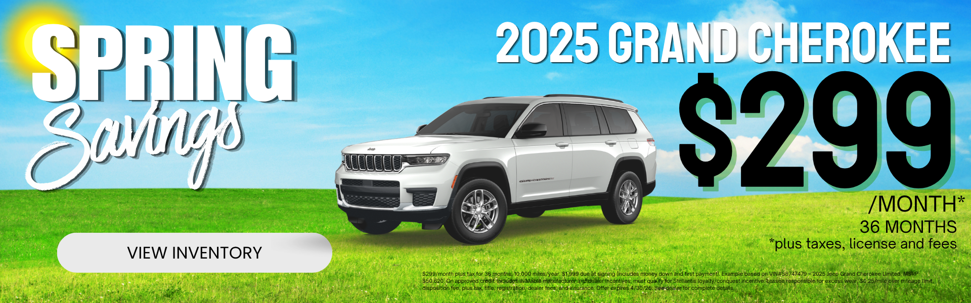 Grand Cherokee Lease Special