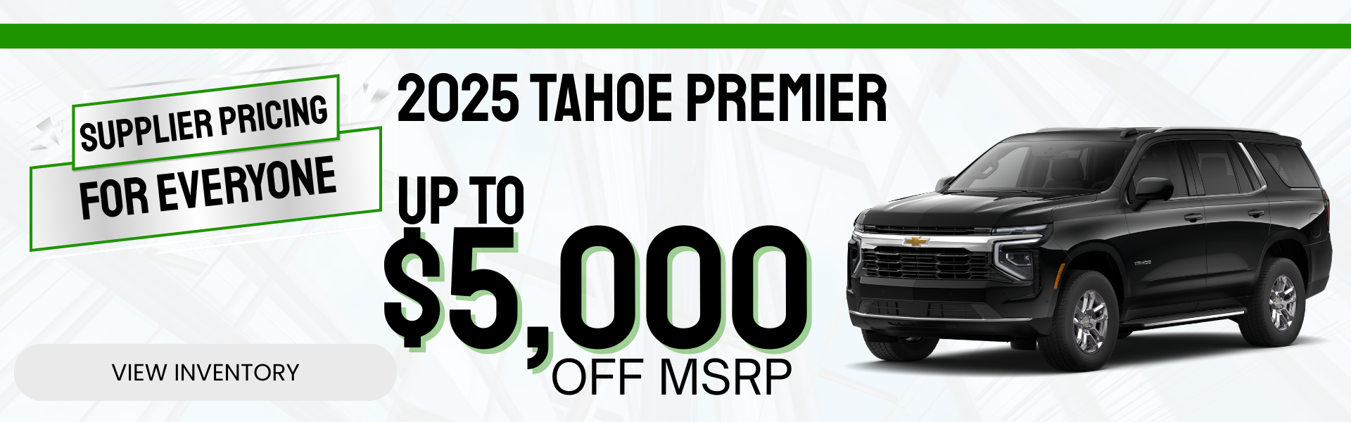 2025 Tahoe Sale