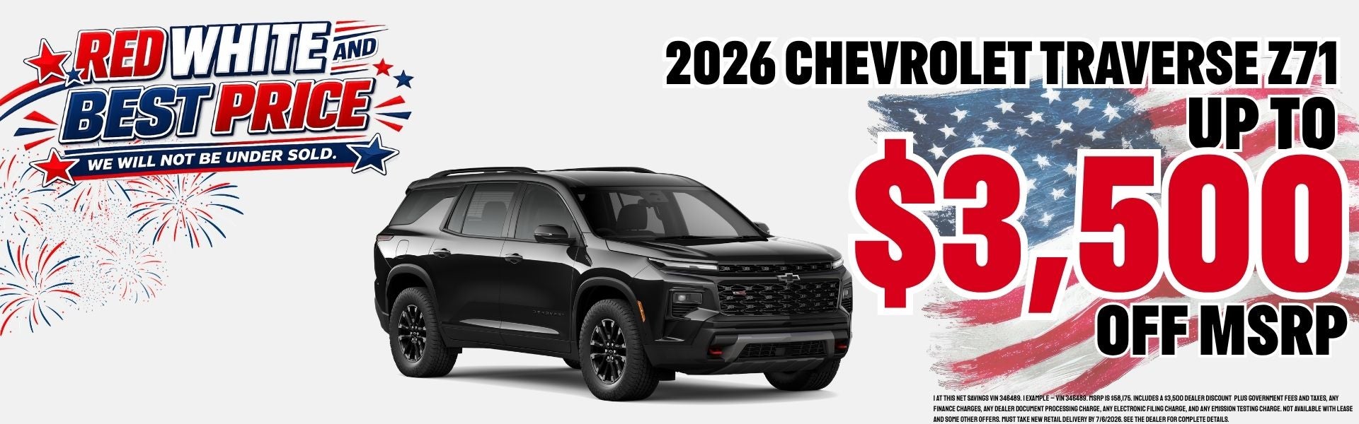 TRAVERSE SALE