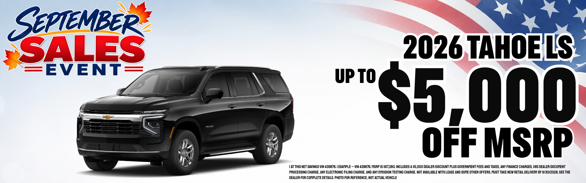 TAHOE LS SALE
